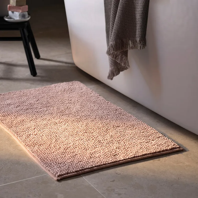 IKEA TOFTBO ТОФТБО, килимок для ванної кімнати, світло-рожевий, 50x80 см 305.170.25 фото №3