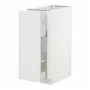IKEA METOD МЕТОД / MAXIMERA МАКСИМЕРА, напольный шкаф / выдвижн внутр элем, белый / Стенсунд белый, 30x60 см 094.094.81 фото