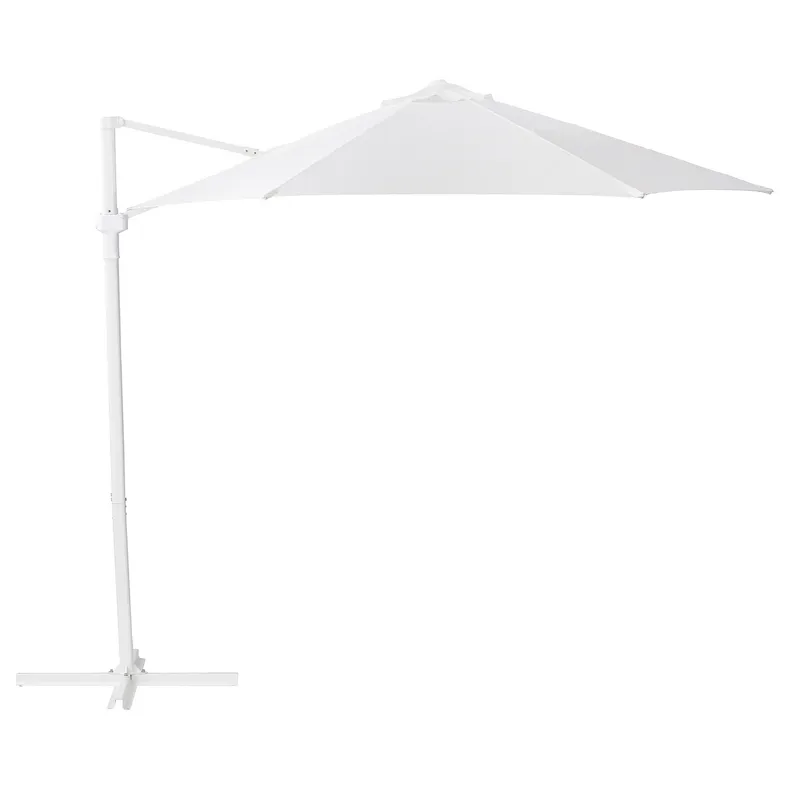 IKEA HÖGÖN ХЕГЕН, парасоля від сонця, підвісна, білий, 270 см 004.453.51 фото №1