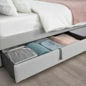 IKEA GLADSTAD ГЛАДСТАД, кроватный ящик с обивкой, Кабуса светло-серый, 200 см 104.984.24 фото thumb №3