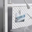 IKEA VITARNA ВИТАРНА, каркас кровати с 4-х стойками, белый Лурёй/Скодис белый, 140x200 см 895.563.26 фото thumb №5
