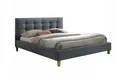 Кровать двуспальная SIGNAL TEXAS, ткань - серый, 180x200 фото thumb №1