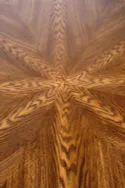 Стол кухонный круглый HALMAR CARMELO 100x100 см, столешница - орех, ножка - черный фото thumb №7
