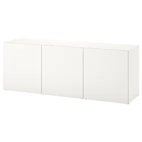 IKEA BESTÅ БЕСТО, комбинация для хранения с дверцами, белый / Лаксвикен белый, 180x42x65 см 594.347.51 фото
