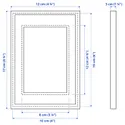IKEA RÖDALM РЕДАЛЬМ, рамка, білий, 10x15 см 505.488.65 фото thumb №7