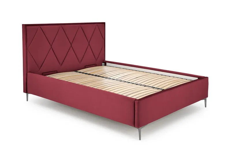 Узголів'я ліжка HALMAR MODULO W4 160 см бордового кольору. Моноліт 59 фото №2