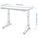 IKEA UPPSPEL УППСПЕЛ, геймерський стіл, чорний, 140x80 см 294.301.65 фото thumb №11