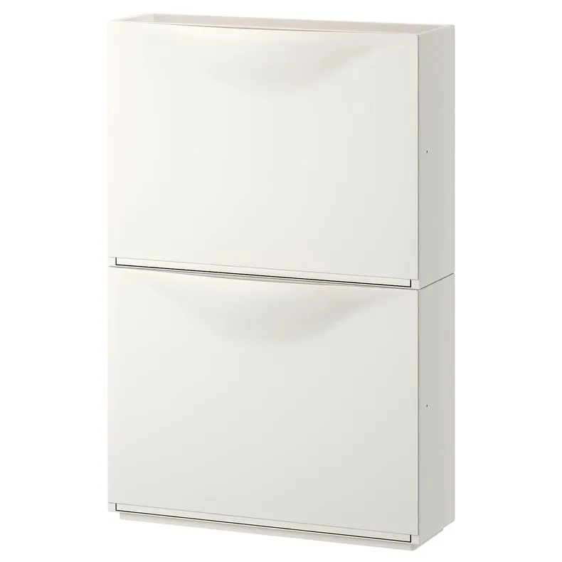 IKEA TRONES ТРОНЭС, галошница / шкаф, белый, 52x18x39 см 003.973.07 фото №1