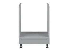 BRW Кухонный шкаф для встраиваемого духового шкафа Iris 60 см ferro, гренола серый/ферро FB_DP_60/82_K-SZG/FER фото
