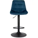 Барный стул бархатный MEBEL ELITE ARCOS 2 Velvet, темно-синий фото thumb №7