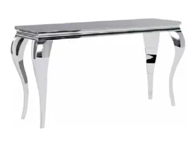 Журнальный стол стеклянный SIGNAL PRINCE C, 40x120 см, черный/хром фото