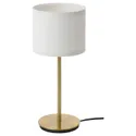 IKEA RINGSTA РІНГСТА / SKAFTET СКАФТЕТ, настільна лампа, білий / латунь, 41 см 493.856.85 фото thumb №1