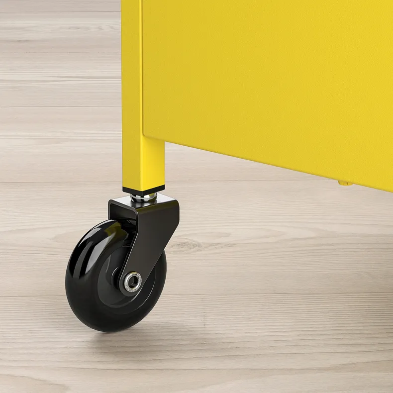 IKEA NISSAFORS НИССАФОРС, тележка, желтый, 50,5x30x83 см 205.808.47 фото №3