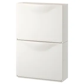 IKEA TRONES ТРОНЭС, галошница / шкаф, белый, 52x18x39 см 003.973.07 фото