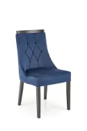 Кухонний стілець HALMAR ROYAL чорний/темно-синій фото thumb №3