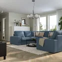 IKEA KIVIK КИВИК, 6-местный п-образный диван, Окрашенный в синий цвет 495.276.42 фото thumb №2
