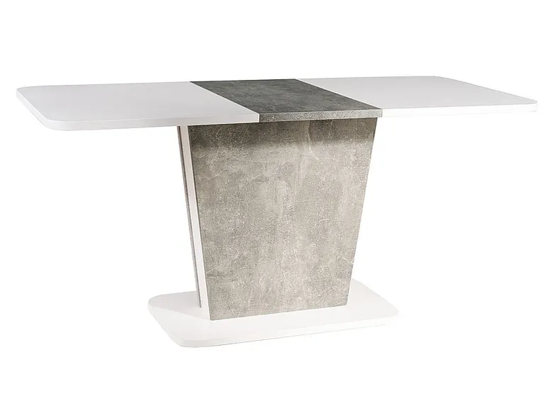 Стіл кухонний SIGNAL CALIPSO IN, білий матовий / ефект бетону, 68x110 фото №7