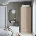 IKEA BRUKSVARA БРУКСВЭРА, гардероб с раздвижными дверями, дуб, 80x191 см 605.758.82 фото thumb №3