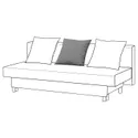 IKEA ASARUM АСАРУМ, подушка спинки 2-мест диван-кровати, серый / запасная часть 104.981.03 фото thumb №2