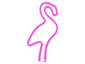 BRW Детский неоновый настенный светильник Фламинго LED розовый 093790 фото