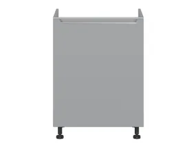 BRW Кухонный шкаф под мойку Iris 60 см правый ferro, гренола серый/ферро FB_DK_60/82_P-SZG/FER фото