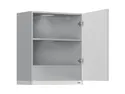 Кухонный шкаф BRW Top Line 60 см с вытяжкой правый серый глянец, серый гранола/серый глянец TV_GOO_60/68_P_FL_BRW-SZG/SP/BI фото thumb №3