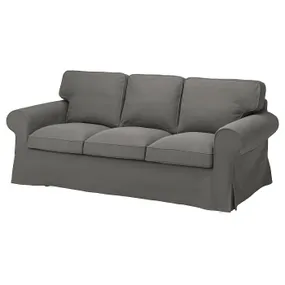 IKEA EKTORP ЭКТОРП, 3-местный диван, Хакебо темно-серый 395.089.98 фото