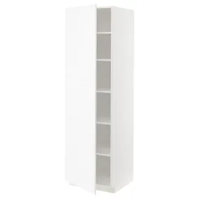 IKEA METOD МЕТОД, висока шафа із полицями, білий Енкопінг / білий імітація дерева, 60x60x200 см 794.735.10 фото