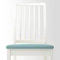 IKEA EKEDALEN ЕКЕДАЛЕН, стілець, білий / світло-бірюзовий Хакебо 294.292.18 фото thumb №4