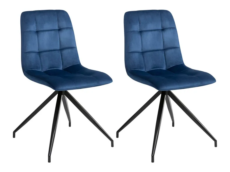 BRW Комплект из 2 стульев Macho темно-синего цвета, темно-синий/черный SJ80_49_2SZT-GRANAT фото №1