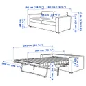 IKEA VIMLE ВИМЛЕ, 2-местный диван-кровать, Гранн / Бомстад черный 094.773.33 фото thumb №9