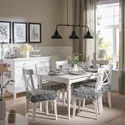 IKEA DVÄRGDUNÖRT ДВЕРГДУНЕРТ, подушка для стільця, сірий/білий, 42/35x42x4 см 305.488.52 фото thumb №3