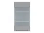 BRW Верхний кухонный шкаф Iris 40 см правый с дисплеем ferro, гренола серый/ферро FB_G_40/72_PV-SZG/FER фото