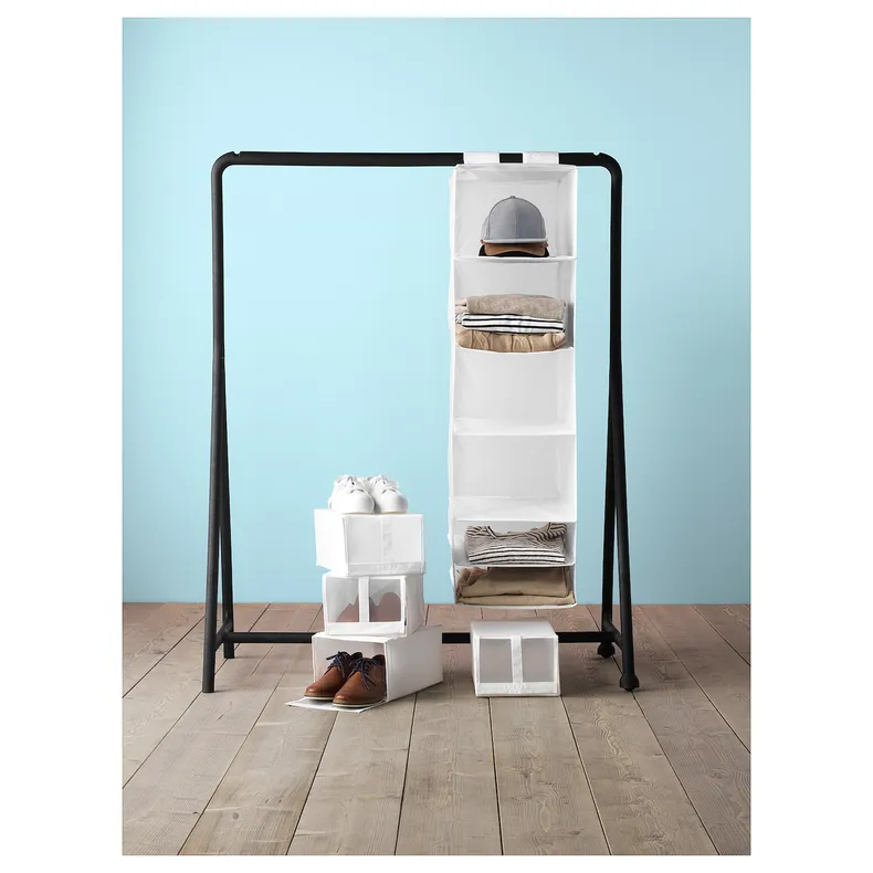 IKEA SKUBB СКУББ, модуль для зберігання, 6 відділень, білий, 35x45x125 см 002.458.80 фото №5