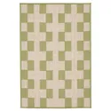 IKEA GÅNGSTIG ГОНГСТІГ, кухонний килимок, плоский тканий зелений/кремовий, 60x90 см 205.781.42 фото thumb №1