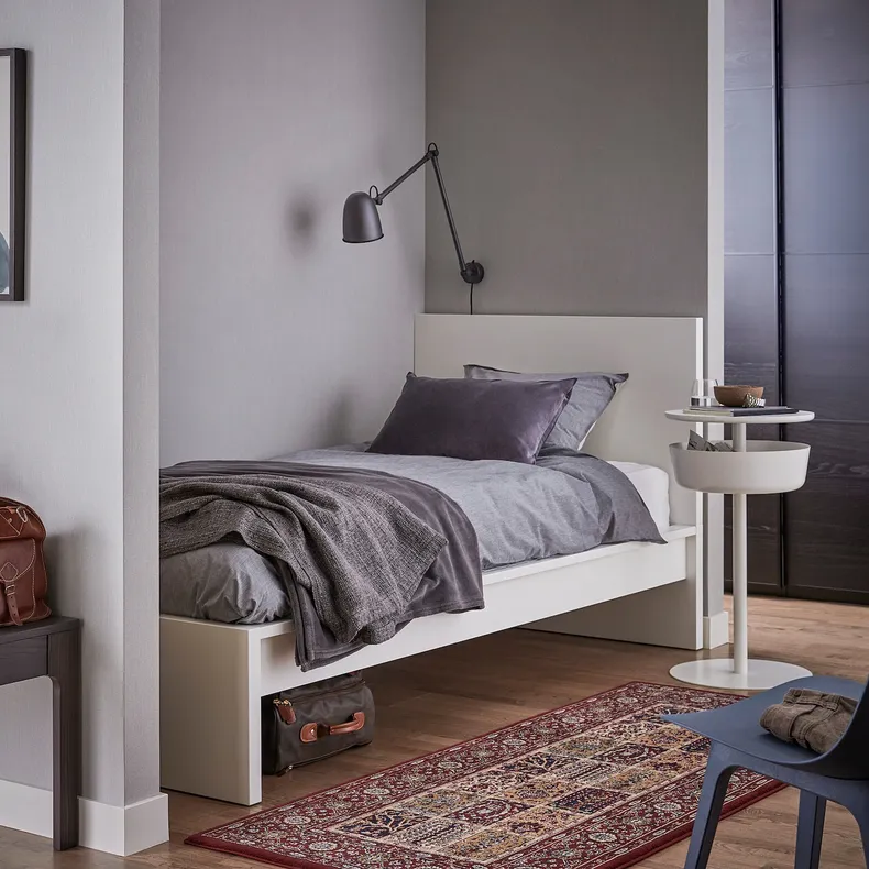 IKEA MALM МАЛЬМ, каркас кровати, белый / Линдбоден, 90x200 см 194.949.78 фото №2