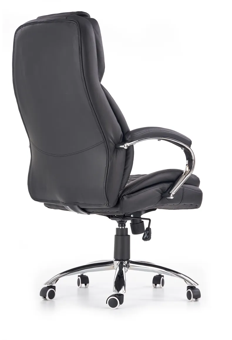 Крісло комп'ютерне офісне обертове HALMAR KING, екошкіра, чорний фото №5