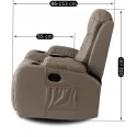 Массажное кресло MEBEL ELITE BOX, экокожа: серый фото thumb №18