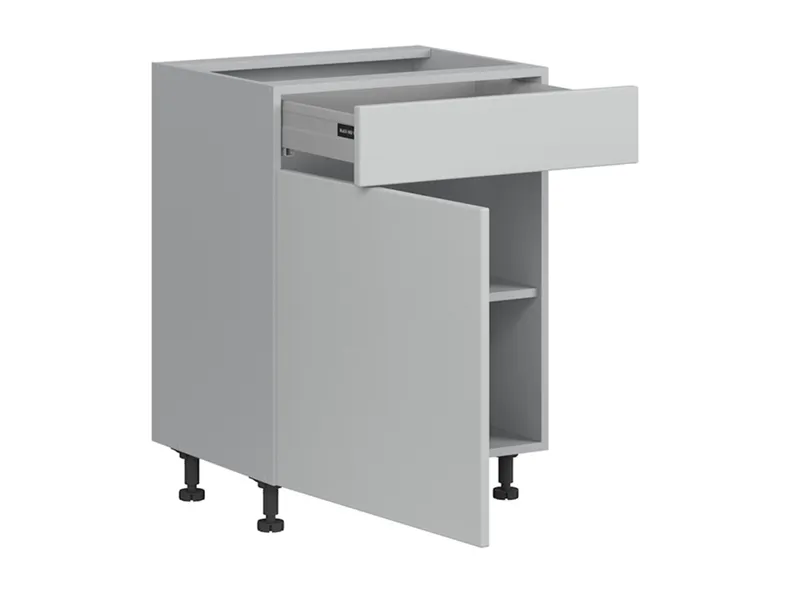 BRW Кухонный базовый шкаф Top Line 60 см левый с ящиком soft-close светло-серый матовый, греноловый серый/светло-серый матовый TV_D1S_60/82_L/STB-SZG/BRW0014 фото №3