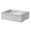 IKEA BAXNA БАКСНА, органайзер, сірий / білий, 26x34x10 см 204.743.66 фото thumb №2