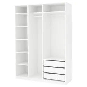 IKEA PAX ПАКС, гардероб, білий, 175x58x236 см 391.285.64 фото