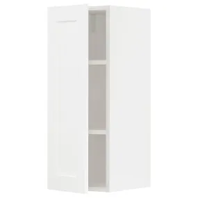 IKEA METOD МЕТОД, навесной шкаф с полками, белый Энкёпинг / белая имитация дерева, 30x80 см 594.734.84 фото