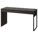IKEA MICKE МИККЕ, письменный стол, черно-коричневый, 142x50 см 602.447.45 фото thumb №1