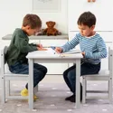 IKEA SUNDVIK СУНДВИК, стол детский, серый, 76x50 см 604.940.32 фото thumb №2