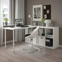 IKEA KALLAX КАЛЛАКС / LAGKAPTEN ЛАГКАПТЕН, стол, комбинация, белый, 77x159x147 см 294.816.59 фото thumb №2