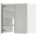 IKEA METOD МЕТОД, настінн шаф д / витяжки з полиц / дверц, білий / Хавсторп світло-сірий, 60x60 см 095.390.29 фото thumb №1