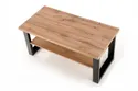 Журнальный столик деревянный HALMAR VENOM U, 120x60 см, цвет: дуб вотан/черный фото thumb №5