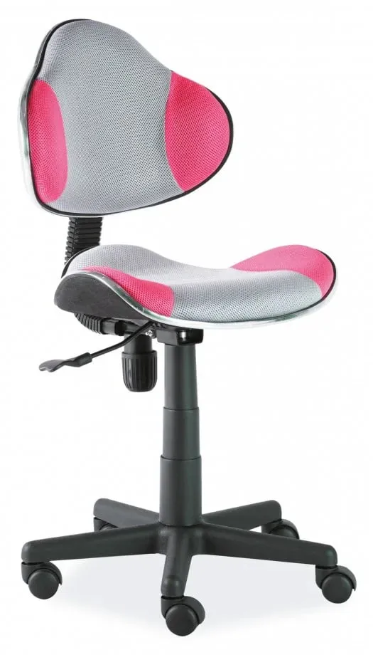Поворотний стілець SIGNAL Q-G2, сірий / рожевий фото №1