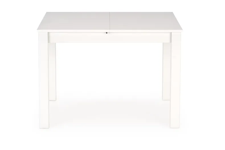 Обеденный стол раскладной HALMAR GINO 100-135x60 см, столешница - белая, ножки - белые фото №4