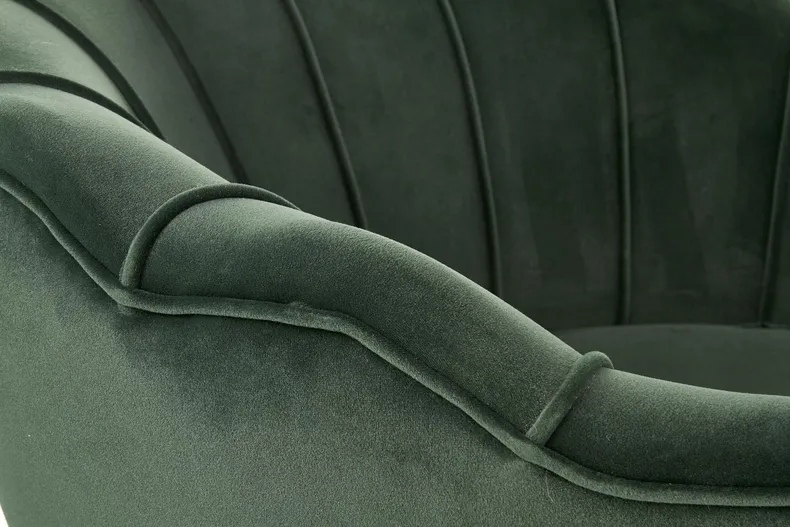 М'яке крісло HALMAR AMORINITO темно-зелений/золотий фото №6